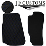 BLUE DIAMOND STITCH VINYL 4X TAILORED FLOOR CARPETS FOR MAZDA RX8 03-12 JF1