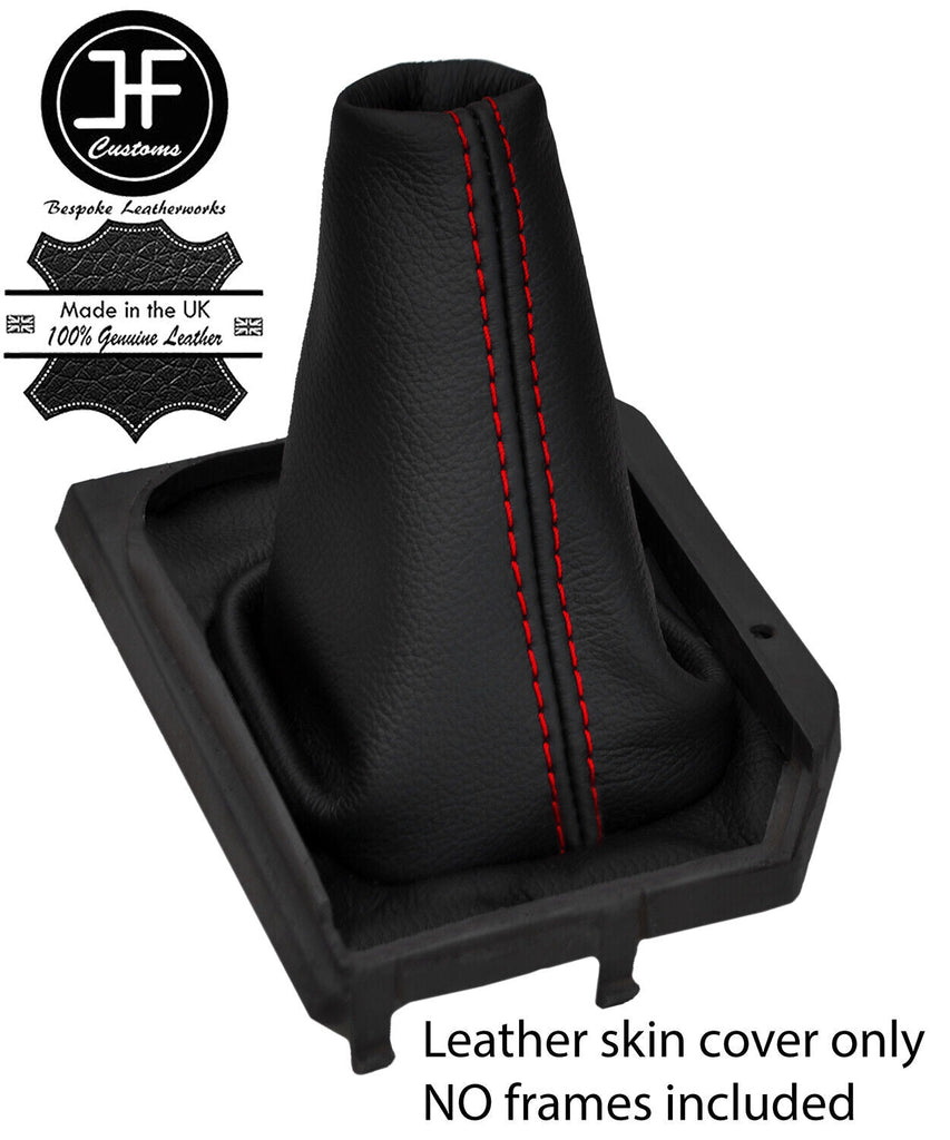 RED STITCH TOP GRAIN LEATHER MANUAL GEAR GAITER FITS NISSAN SERENA 91-99