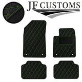 GREEN DIAMOND STITCH VINYL 4X TAILORED FLOOR CARPETS FOR CITROEN C6 05-12 JF1