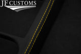 YELLOW STITCH LEATHER RADIO SURROUND COVER FITS MAZDA MX5 MK1 MIATA 94-97