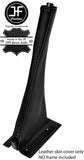 BLACK & BLACK STRIPE HANDBRAKE GAITER LEATHER COVER FITS FIAT SEICENTO 98-04