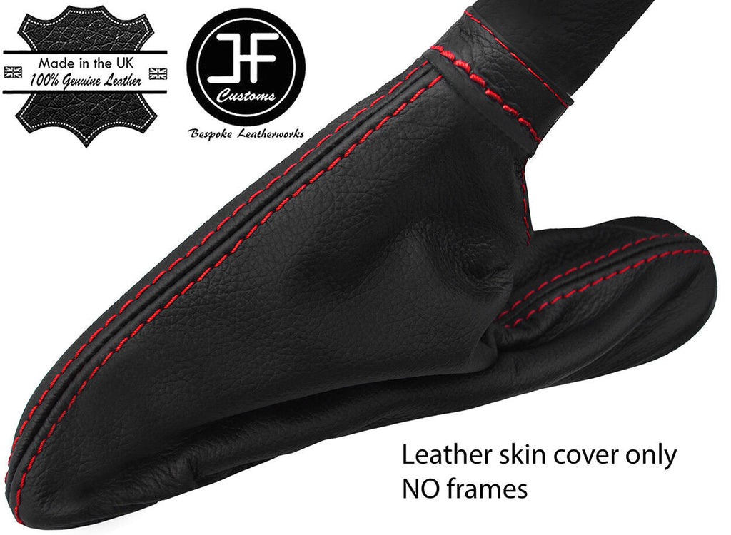RED STITCH TOP GRAIN REAL LEATHER HANDBRAKE GAITER FITS ALFA ROMEO GT 03-10