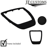 BLACK STITCH LEATHER AUTO AUTOMATIC DCT GEAR GAITER+FRAME FOR BMW X1 E84 12-14