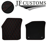D RED DIAMOND STITCH VINYL 4X TAILORED FLOOR CARPET FOR VW UP 5DR 12-21 JF1