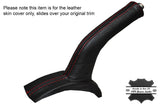 RED STITCHING LEATHER SKIN HANDBRAKE GAITER FITS KIA VENGA 2010-2015 CUSTOM NEW