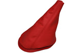 RED LEATHER FITS MINI COOPER CLASSIC MORRIS UP TO 2000 GEAR GAITER CUSTOM NEW