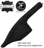 BLACK STITCHING REAL SUEDE HANDBRAKE GAITER FITS SEAT AROSA 2001-2004 CUSTOM NEW