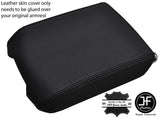 BLACK STITCH FOR LAND ROVER RANGE VOGUE L322 02-09 GENUINE LEATHER ARMREST COVER