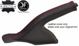 RED STITCHING REAL LEATHER HANDBRAKE GAITER FITS HYUNDAI IX35 2010-2016
