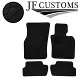 BLACK DIAMOND STITCH VINYL 4X TAILORED FLOOR CARPETS FOR BMW MINI F56 13-21 JF1