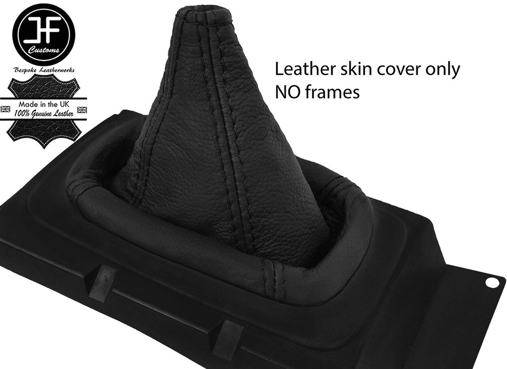 BLACK & BLACK LEATHER GEAR GAITER RUBBER REPLACEMENT FOR SUZUKI SWIFT 97-03