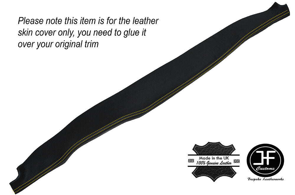 YELLOW STITCHING TOP DASH DASHBOARD LEATHER COVER FITS VW KARMANN GHIA CLASSIC