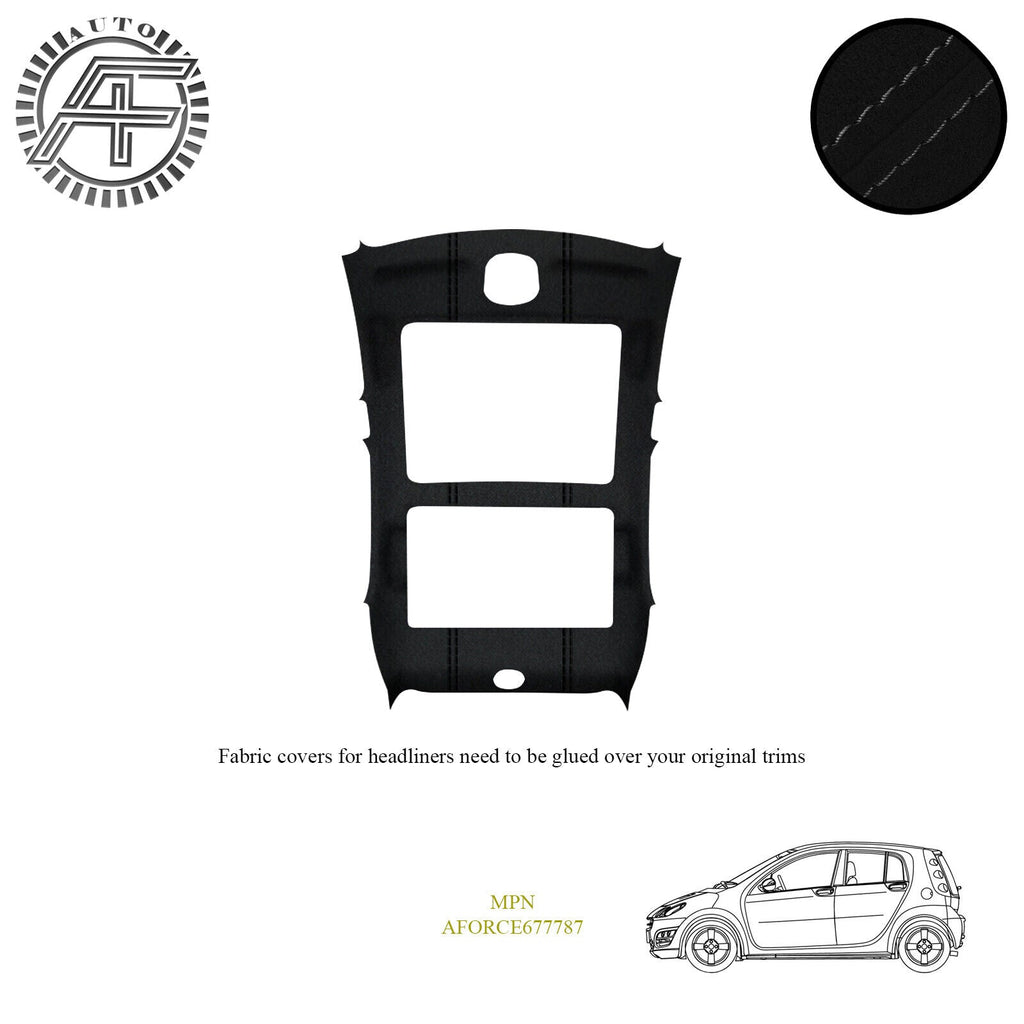 LUXE SUEDE HEADLINER COVER FOR SMART FORFOUR I W454 5 DOOR + PANORAMA 2004-2006
