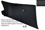 WHITE STICH 2X REAR SPEAKER PANEL COVER FITS PORSCHE 944 968 CABRIO CONVERTIBLE
