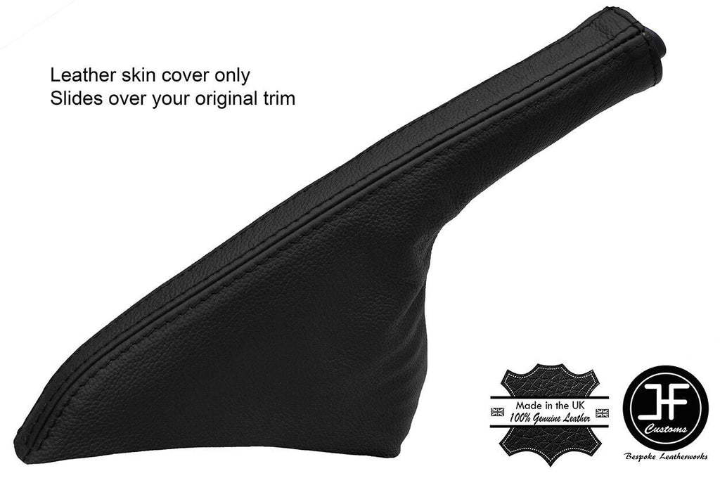 BLACK REAL LEATHER HANDBRAKE GAITER FITS SILVA 240SX S14 1994-1998 CUSTOM NEW