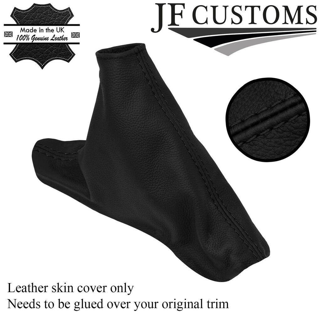 BLACK STITCH ITALIAN LEATHER HANDBRAKE COVER FOR MAZDA CX-5 12-16 CUSTOM NEW