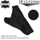 BLACK STITCH ITALIAN LEATHER HANDBRAKE COVER FOR MAZDA CX-5 12-16 CUSTOM NEW