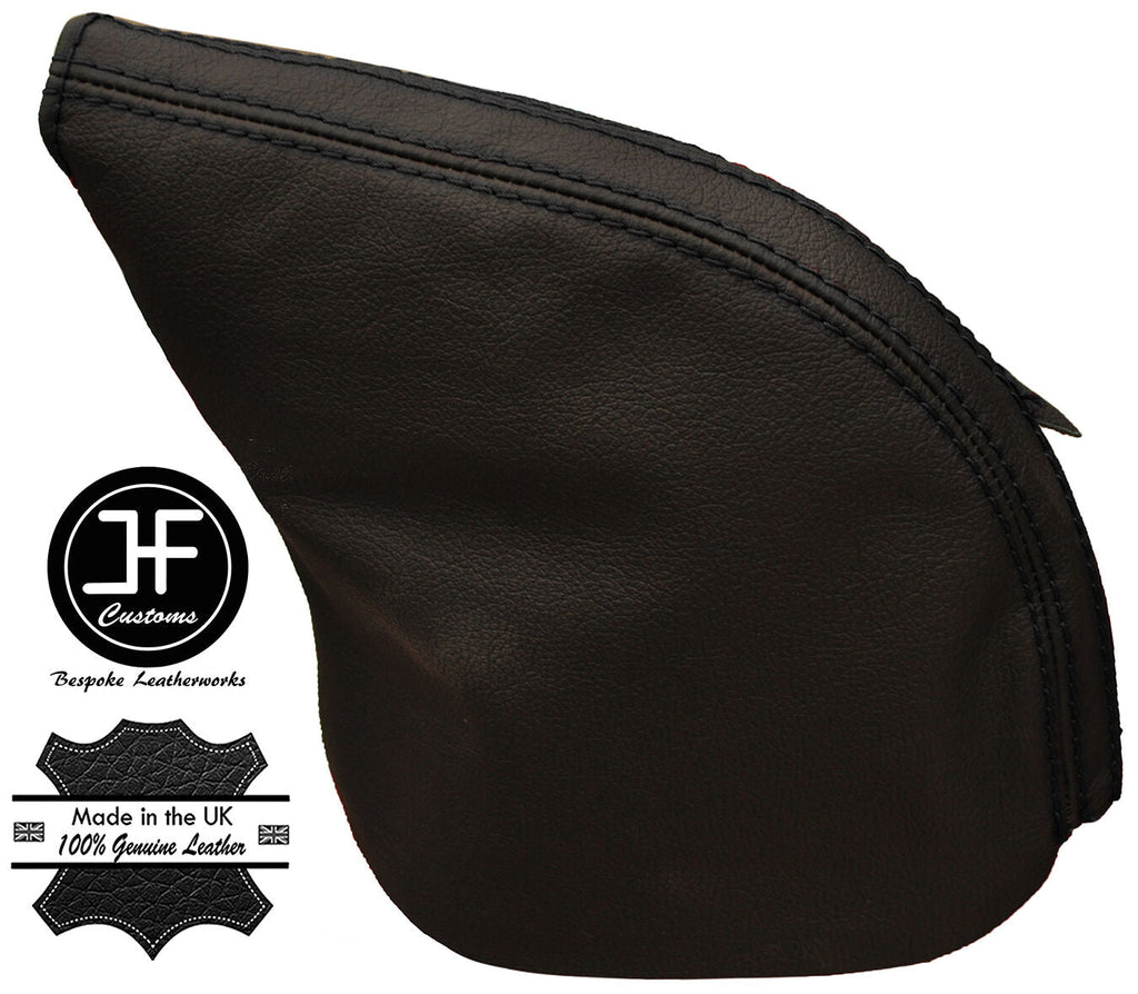 BLACK STITCHIN REAL LEATHER HANDBRAKE GAITER FITS TOYOTA LEXUS SOARER 1990-2000