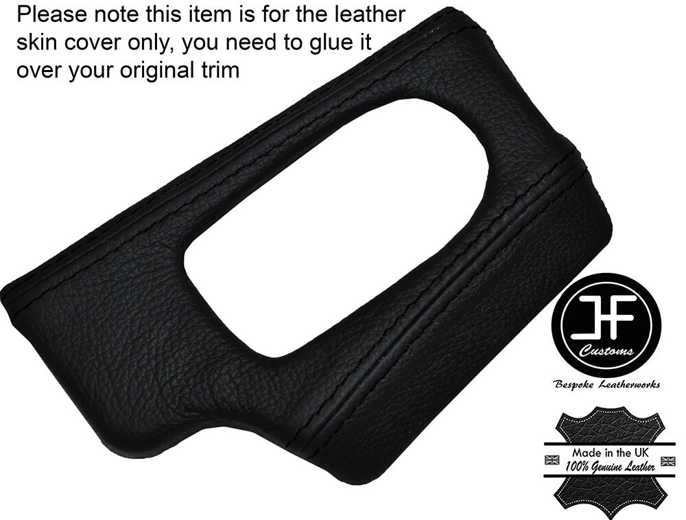 BLACK STICH DASH DASHBOARD HEADLIGHT SWITCH TRIM SKIN COVER FITS BMW Z4 E85 E86