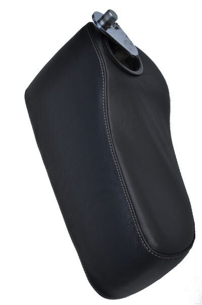 FITS MERCEDES W126 grey stitching LEATHER ARMREST COVER CUSTOM NEW MADE IN UK