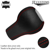 FITS VW GLOF MK1 MK2 POLO MK2  SCIROCCO RED STITCH LEATHER KNOB COVER CUSTOM NEW