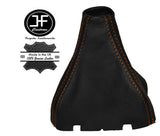 ORANGE STICH LEATHER GEAR GAITER FITS SEAT LEON MK2 FR CUPRA TOLEDO MK3 ALTEA XL