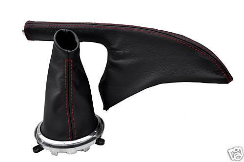 FITS HONDA CIVIC TYPE R GEAR HANDBRAKE GAITER RED STITCH CUSTOM NEW MADE IN UK