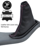 PINK STITCH TOP GRAIN LEATHER HANDBRAKE GAITER FITS FORD FOCUS MK2 2008-2011