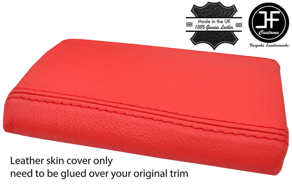 RED TOP GRAIN REAL LEATHER ARMREST COVER FITS SUBARU IMPREZA WRX STI 01-04