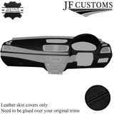 BLACK STITCH ITALIAN LEATHER DASHBOARD COVER FOR RENAULT MEGANE MK3 2008-2016