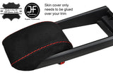 RED STITCHING REAL SUEDE ASSY ARMREST LID COVER FITS LEXUS NX 2014-2017