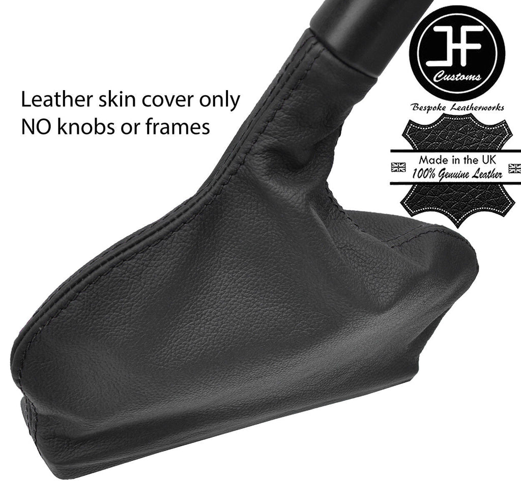 BLACK STITCHING TOP GRAIN LEATHER HANDBRAKE GAITER FOR RENAULT LAGUNA MK3 07-15