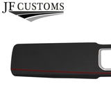 RED STITCH D GREY SUEDE 2X DASH TRIM COVERS FOR RANGE ROVER SPORT L494 13-21