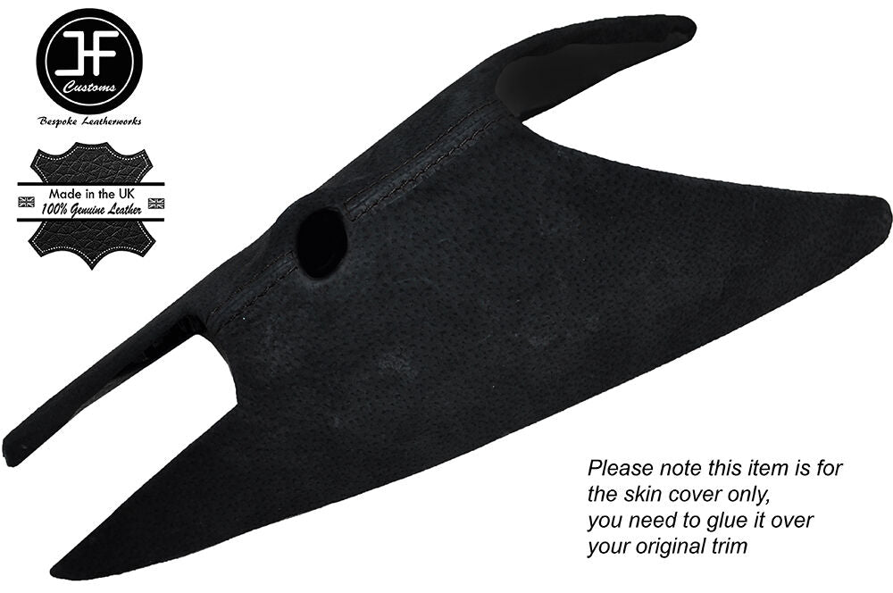 BLACK STITCH CONSOLE REAR SECTION SUEDE COVER FITS LOTUS ELISE EXIGE S2 05-12