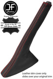 RED STITCHING TOP GRAIN LEATHER HANDBRAKE GAITER FITS RENAULT CLIO MK2 99-05