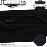 PURPLE STITCH LEATHER FRONT DOOR ARMREST COVERS FOR BMW F32 F33 F82 F83