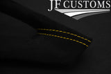 YELLOW STITCH 2X LUXE SUEDE CENTER CONSOLE TRIMS FOR VW GOLF MK5 MK6 2004-2013