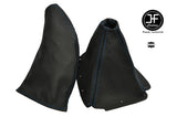 BLUE STITCH LEATHER GEAR GAITER & HANDBRAKE GAITER FITS MAZDA MX5 MK2 98-00 NB