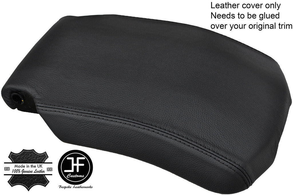 BLACK STITCH REAL LEATHER ARMREST COVER FITS RANGE ROVER VOGUE L405 2013-2017