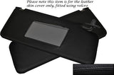 BLACK STITCH FITS HONDA PRELUDE MK5 1997-2001 2X SUN VISORS LEATHER COVERS ONLY