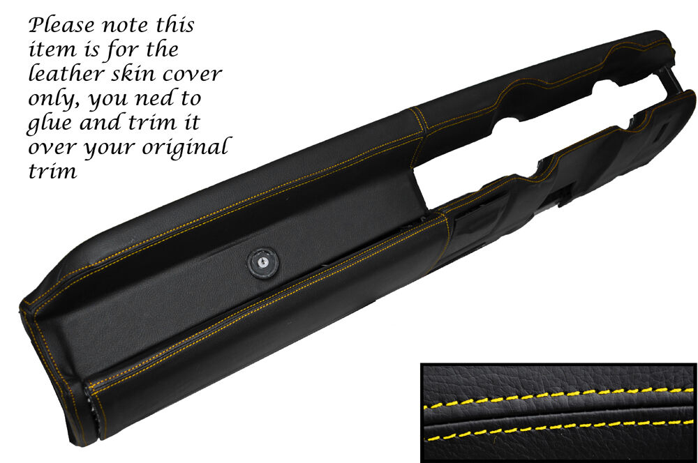 YELLOW STITCH TOP DASH DASHBOARD LEATHER SKIN COVER FITS HILLMAN IMP LATE MODELS