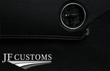 GREY STITCH LEATHER 2X FRONT DASH TRIM COVERS FITS MAZDA MX5 MK3 NC 05-14