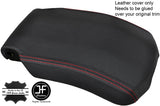 RED STITCH REAL LEATHER ARMREST COVER FITS RANGE ROVER VOGUE L405 2013-2017