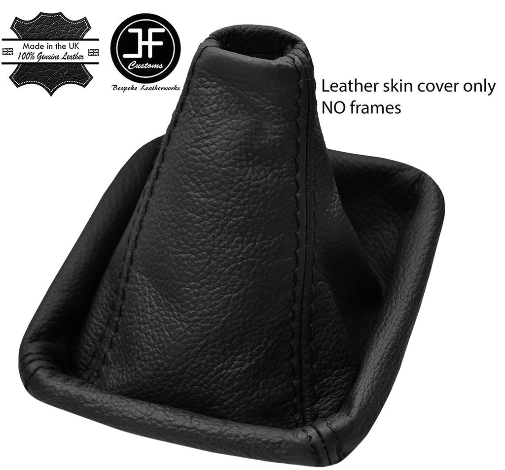 BLACK & BLACK REAL LEATHER MANUAL GEAR GAITER FITS MERCEDES A CLASS W169 04-12