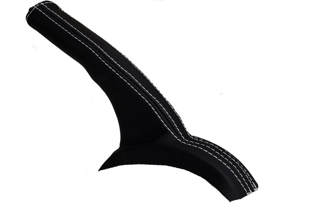 white stitching FITS MITSUBISHI LANCER EVO 4 5 6  HANDBRAKE GAITER LEATHER