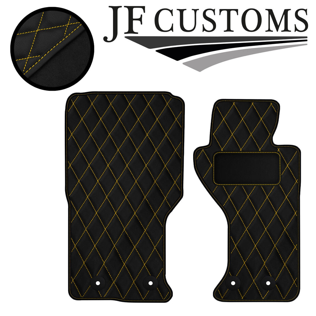 YELLOW DIAMOND VINYL 2X TAILORED FLOOR CARPETS FOR MAZDA MX5 MK4 15-18 JF1