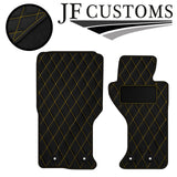 YELLOW DIAMOND VINYL 2X TAILORED FLOOR CARPETS FOR MAZDA MX5 MK4 15-18 JF1