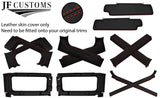 RED STITCH LEATHER COVERS FOR DEFENDER 90 83-06 FULL INTERIOR RE UPHOLSTERY KIT