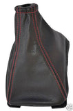 FITS SUZUKI VITARA LEATHER GEAR  GAITER RED STITCH CUSTOM NEW MADE IN UK