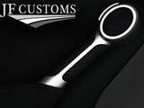 BLACK STITCH 2X DOOR CARD KIT LEATHER COVERS FOR MERCEDES SLK R171 04-11 STYLE2